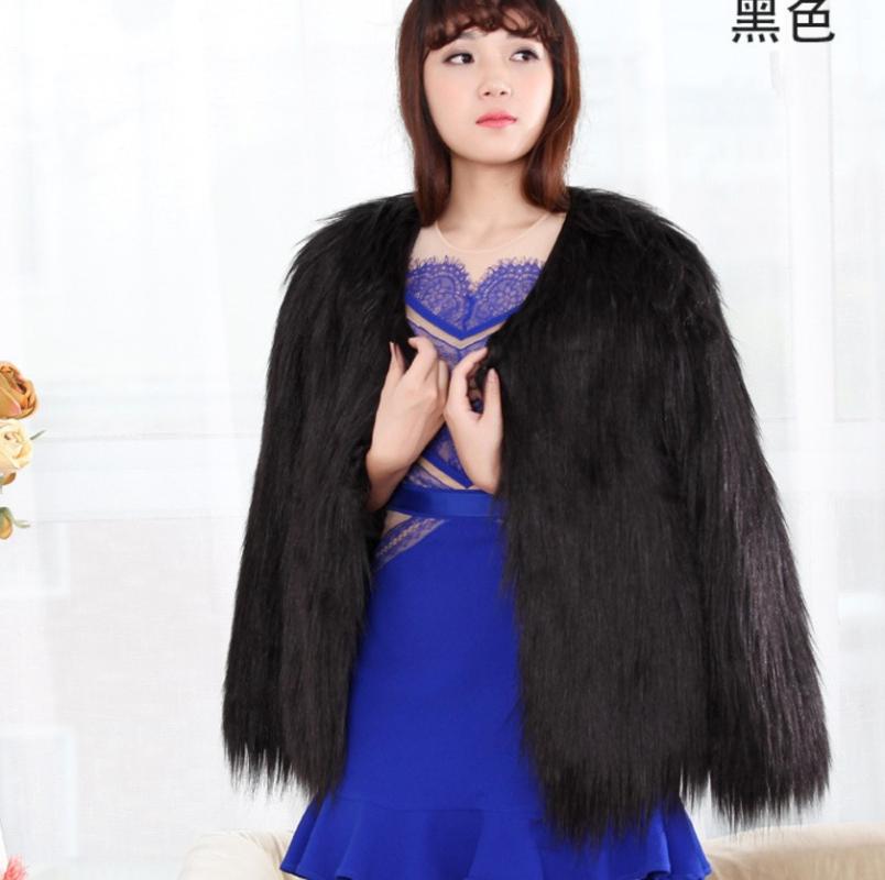 women's fur & faux 2021 vetement winter coat plush outwear furry slim belt plus size office 191, Black
women's fur & faux 2021 vetement winter coat plush outwear furry slim belt plus size office 191, Black