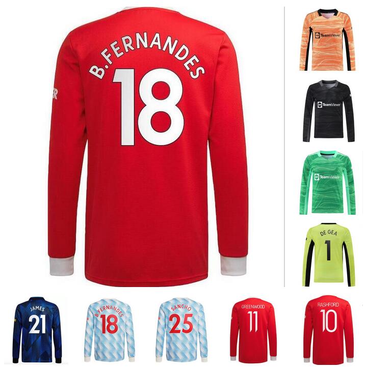 Long sleeve 21 22 SANCHO R. VARANE SHAW Soccer Jerseys GREENWOOD VAN DE BEEK 2021 2022 POGBA LINGARD RASHFORD CAVANI B. FERNANDES WAN-BISSAKA Goalkeeper Football shirt
Long sleeve 21 22 SANCHO R. VARANE SHAW Soccer Jerseys GREENWOOD VAN DE BEEK 2021 2022 POGBA LINGARD RASHFORD CAVANI B. FERNANDES WAN-BISSAKA Goalkeeper Football shirt