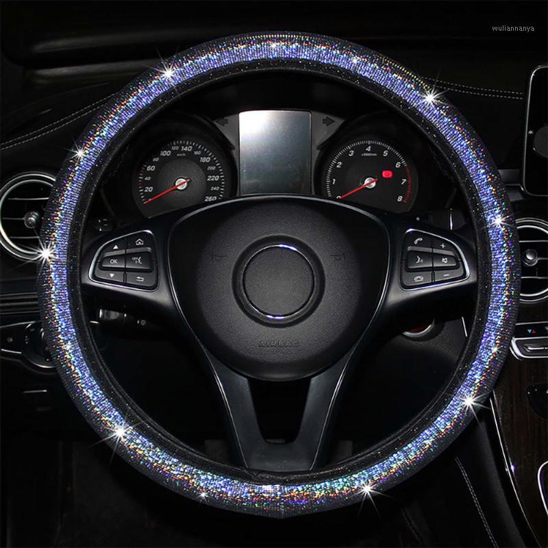 Steering Wheel Covers Universal Car Cover PU Leather Protective 37-38cm Bling Diamond Shiny Interior Decoration Accessories
Steering Wheel Covers Universal Car Cover PU Leather Protective 37-38cm Bling Diamond Shiny Interior Decoration Accessories