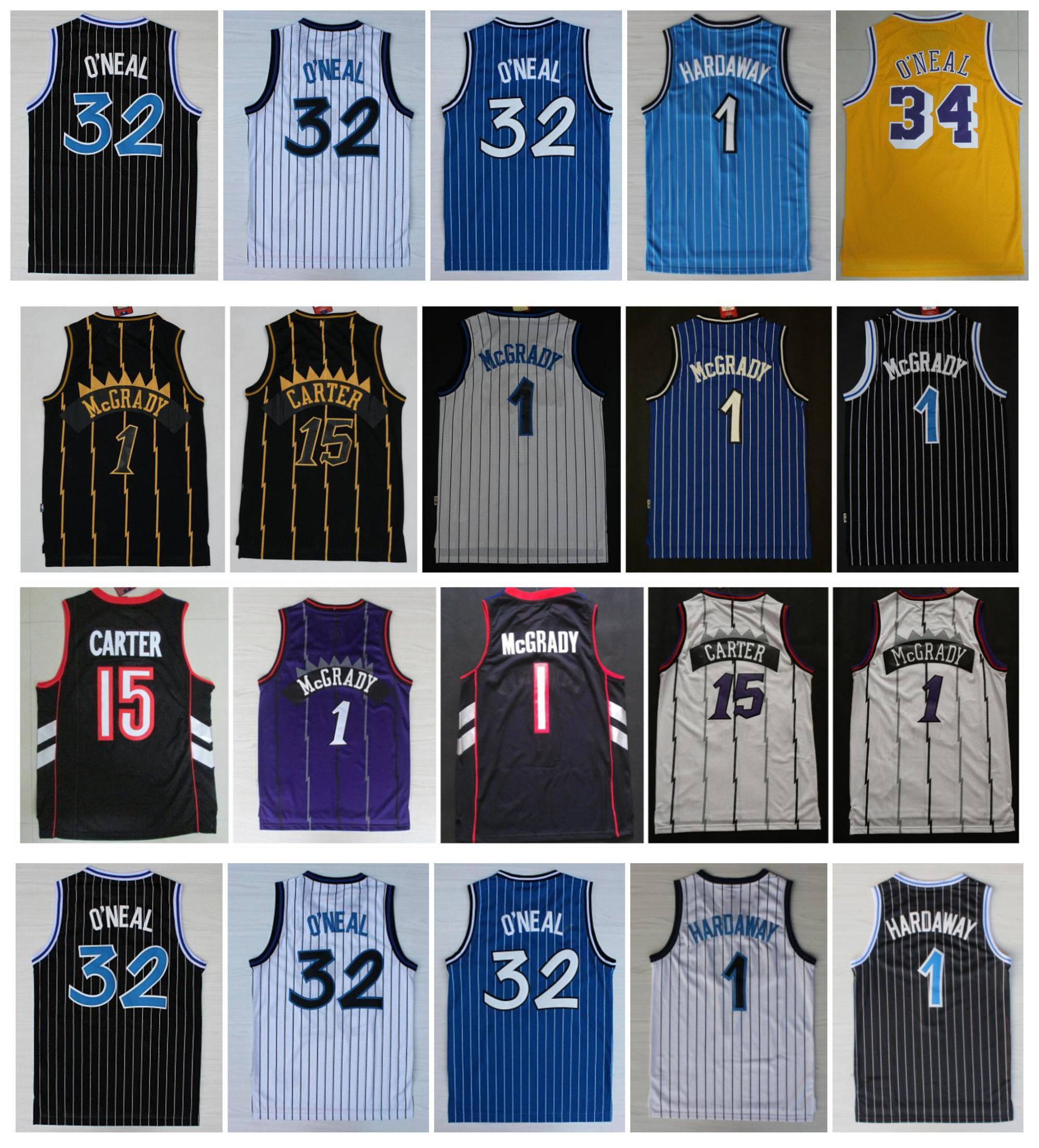 Retro Vince 15 Carter Jersey Tracy 1 McGrady Penny 1 Hardaway Shaquille 32 ONeal Jerseys Vintage College Basketball Jersey 100% Stitching, Black
Retro Vince 15 Carter Jersey Tracy 1 McGrady Penny 1 Hardaway Shaquille 32 ONeal Jerseys Vintage College Basketball Jersey 100% Stitching, Black