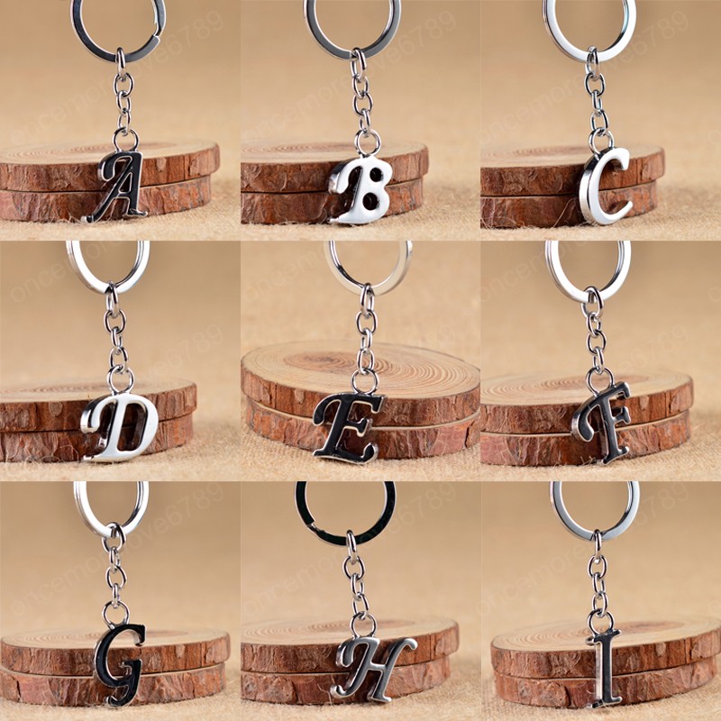 DIY A-Z Letters key Chain Silver Color Metal Keychain Women Car Key Ring Simple Letter Name Key Holder Party Gift Jewelry
DIY A-Z Letters key Chain Silver Color Metal Keychain Women Car Key Ring Simple Letter Name Key Holder Party Gift Jewelry