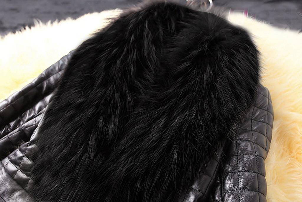 Women's Fur & Faux Women Winter Leather Coats Solid Long Sleeve Coat Jacket Outerwear Fashion Elegant Overcoat Casaco Feminino 2021 #40