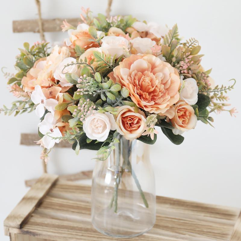 Decorative Flowers & Wreaths Autumn Artificial Peony Bride Silk Rose Bouquet DIY Wedding Home Garden Decoration Accessories Fall Hydrangea F, Orange
Decorative Flowers & Wreaths Autumn Artificial Peony Bride Silk Rose Bouquet DIY Wedding Home Garden Decoration Accessories Fall Hydrangea F, Orange