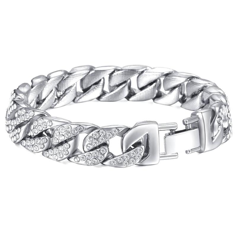 Link, Chain Womens Mens Bracelet Curb Cuban Link Hip Hop Iced Out Gold Silver Color 14mm Bling Jewelry LGB408
Link, Chain Womens Mens Bracelet Curb Cuban Link Hip Hop Iced Out Gold Silver Color 14mm Bling Jewelry LGB408