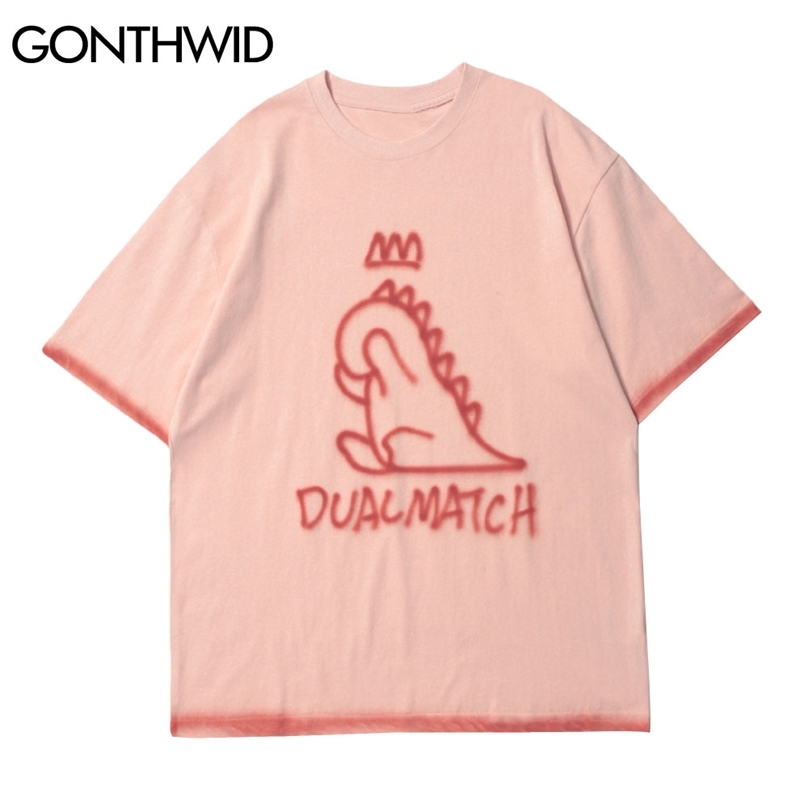 Tshirts Men Harajuku Streetwear Hip Hop Dinosaur Print Tie Dye T-Shirts Cotton Casual Short Sleeve Loose Tees Tops Male 210602, White
Tshirts Men Harajuku Streetwear Hip Hop Dinosaur Print Tie Dye T-Shirts Cotton Casual Short Sleeve Loose Tees Tops Male 210602, White