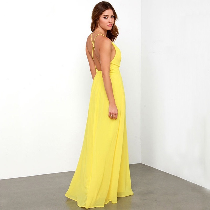Woman Tank Dress Casual Camisole Elegant Bohemian Beach Sling Female Sexy V-neck Sleeveless Evening Party Long 210428