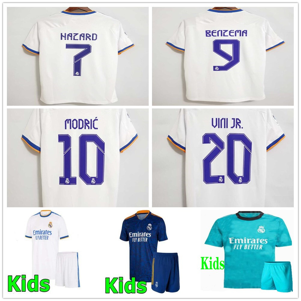 21 22 REAL MADRID kids soccer jerseys ALABA HAZARD BENZEMA MODRIC ASENSIO VINI JR. Camavinga camiseta football shirt uniforms youth kid boys, Black;yellow
21 22 REAL MADRID kids soccer jerseys ALABA HAZARD BENZEMA MODRIC ASENSIO VINI JR. Camavinga camiseta football shirt uniforms youth kid boys, Black;yellow