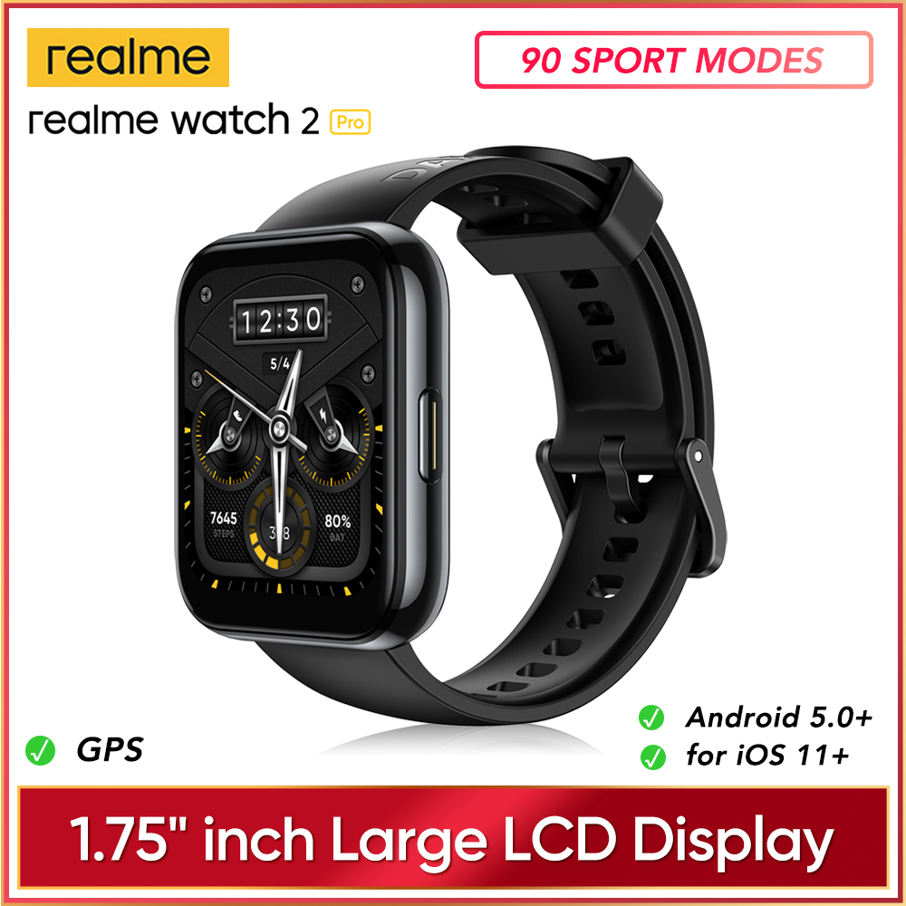 realme Watch 2 pro Smart Watch 1.75Color Display Dual Satellite GPS 90 Sports Modes 14-Day Battery Life IP68 Global Versiong, Watch 2 pro black
realme Watch 2 pro Smart Watch 1.75Color Display Dual Satellite GPS 90 Sports Modes 14-Day Battery Life IP68 Global Versiong, Watch 2 pro black