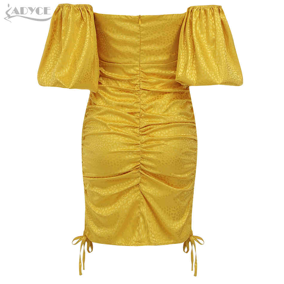 Summer Elegant Women Off Shoulder Bodycon Dress Short Sleeve Slim Simple Sexy Club Celebrity Cocktail Party 210423