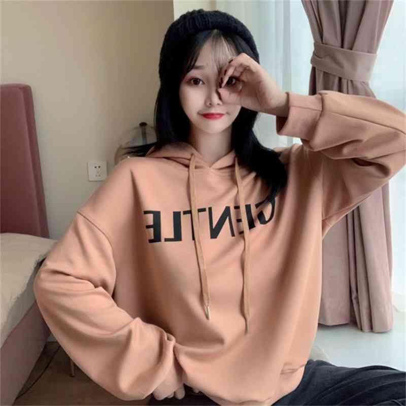 2021 autumn new loose letter printed thin sweater female Korean student Harajuku hooded top, Apricot
2021 autumn new loose letter printed thin sweater female Korean student Harajuku hooded top, Apricot