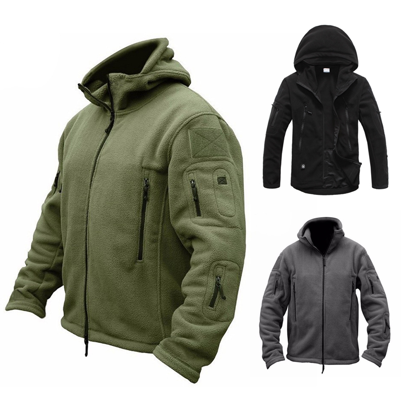 Autumn Winter Thermal Fleece Tactical Jacket Men Outdoors Sports Hooded Coat Militar Softshell Hiking Army Jackets 220315, Green
Autumn Winter Thermal Fleece Tactical Jacket Men Outdoors Sports Hooded Coat Militar Softshell Hiking Army Jackets 220315, Green