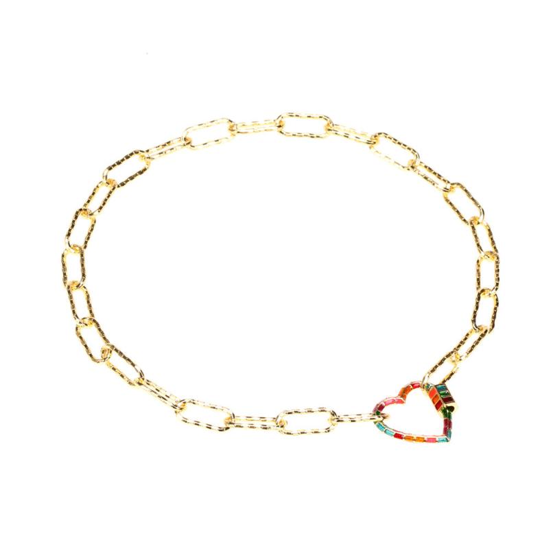 Pendant Necklaces Trendy Gold Plated Chain Punk Colorful Enamel Geometric Heart Oval Necklace Adjustable Choker For Women Men Jewelry Gift
Pendant Necklaces Trendy Gold Plated Chain Punk Colorful Enamel Geometric Heart Oval Necklace Adjustable Choker For Women Men Jewelry Gift