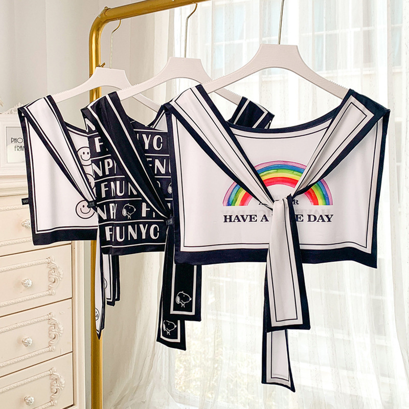 Fashion Printed Sunscreen False Collar Shawls Knotted Tie Air Conditioning Neck Protection Detachable Fake Collars Scarves Cape
Fashion Printed Sunscreen False Collar Shawls Knotted Tie Air Conditioning Neck Protection Detachable Fake Collars Scarves Cape