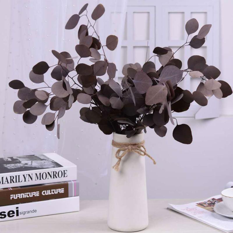 Decorative Flowers & Wreaths Natural Preserved Eucalyptus Leaves Bouquet Immortal Dried Flower For Wedding Decor Display Home Decoration