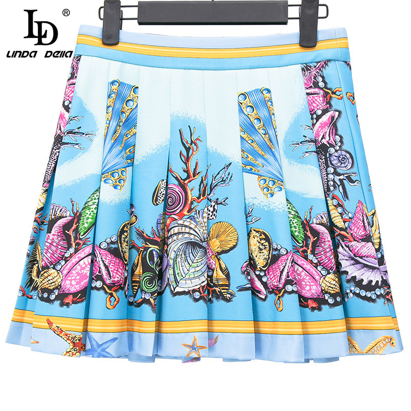 Autumn Winter Fashion Runway Skirt Suit Women Casual Pullover Hooded Sweater and Pleated Short 2 Pieces Set 210522