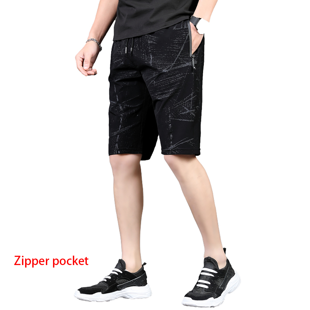 Arrive Men Shorts Summer Leisure Loose Fitness Motion Shorts Men Drawstring Bermuda Beach Shorts Men B0704 210518
