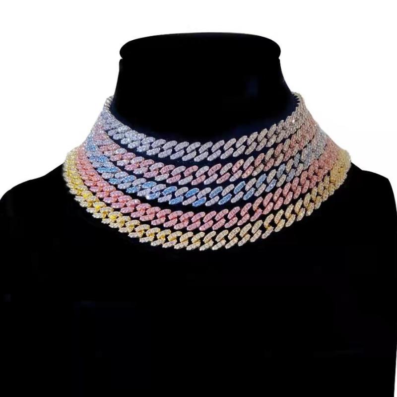 Chains 9MM Miami Iced Out Cuban Link Chain Necklaces For Men Bracelet Full Rhinestone Jewelry Set Colorful Necklace Hip Hop Gift
Chains 9MM Miami Iced Out Cuban Link Chain Necklaces For Men Bracelet Full Rhinestone Jewelry Set Colorful Necklace Hip Hop Gift