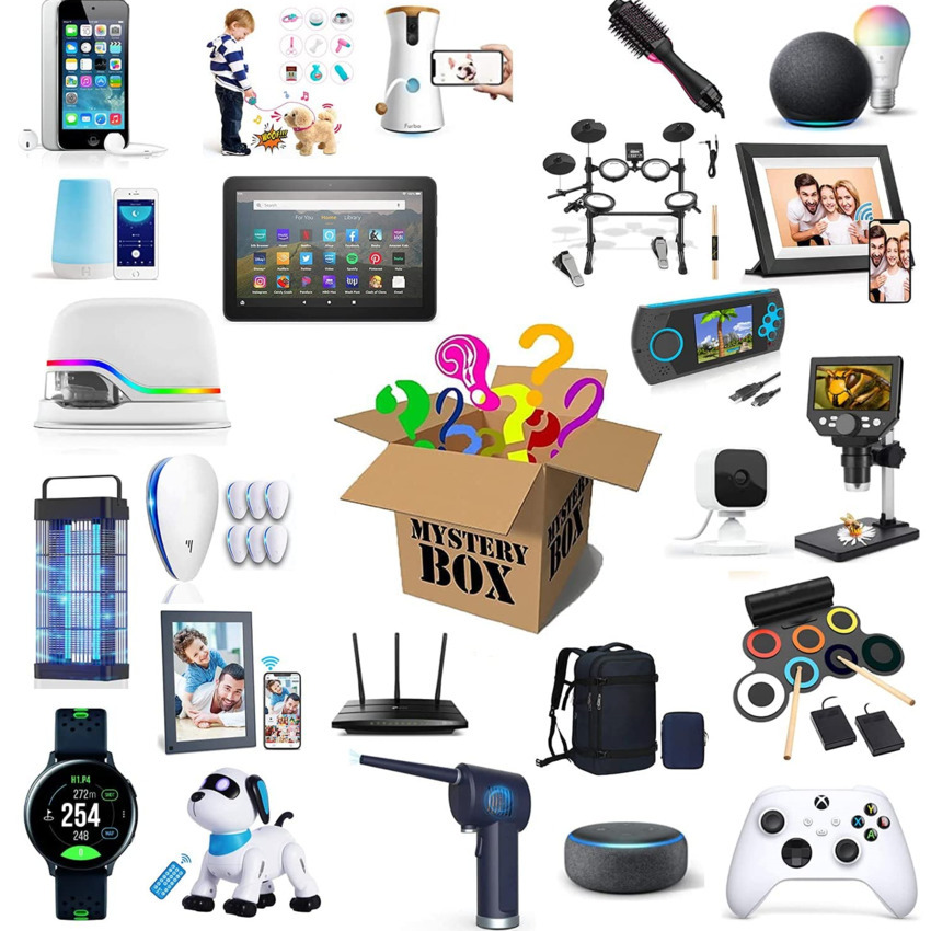 Mystery Box Electronics, Boxes Random, Birthday Surprise favors , Lucky for Adults Gift, Such As Drones, Smart Watches-E
Mystery Box Electronics, Boxes Random, Birthday Surprise favors , Lucky for Adults Gift, Such As Drones, Smart Watches-E