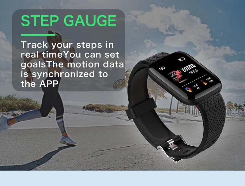 ID 116Plus Y68 D20 Wristband Smart Bands Bracelet Colorful Screen Fitness Tracker Pedometer Heart Rate Blood Pressure Health Monitor D13
