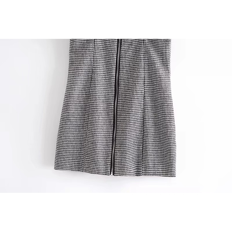 Sexy Black white Check Plaid Pad Chest pad Spaghetti Strap Women Dress Ladies Bodycon Sleeveless Mini Party Sling 210429