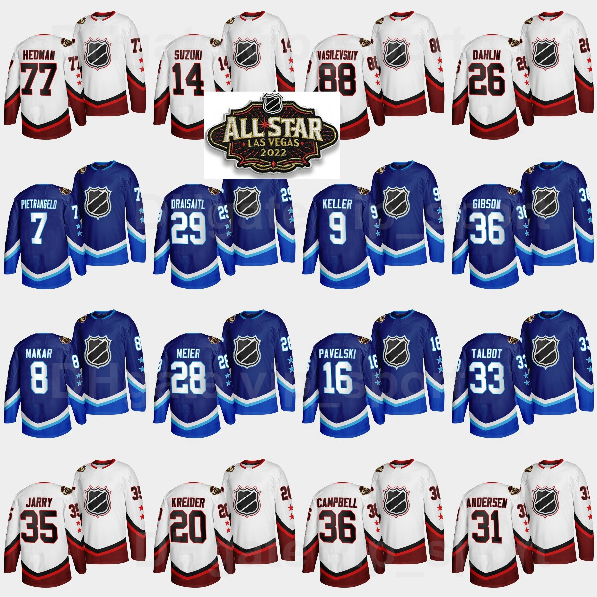 Ice Hockey 16 Joe Pavelski All-Star Jersey 2022 Men 25 Kyrou 12 Alex DeBrincat 11 Jonathan Huberdeau 19 Drake Batherson 77 Victor Hedman 96, Black;red
Ice Hockey 16 Joe Pavelski All-Star Jersey 2022 Men 25 Kyrou 12 Alex DeBrincat 11 Jonathan Huberdeau 19 Drake Batherson 77 Victor Hedman 96, Black;red