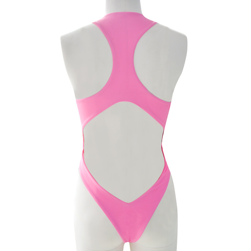 Sexy Swimsuit Women Swimwear Raceback High Neck Push Up Bandage Bathing Suit Wear Female Beachwear 210520