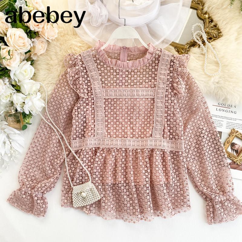 Women's Blouses & Shirts French Elegant Wooden Ear Holiday Beach Blouse Sexy Hollow Out Puff Long Sleeve Blusas Lace O Neck Slim Shirt Sprin, White
Women's Blouses & Shirts French Elegant Wooden Ear Holiday Beach Blouse Sexy Hollow Out Puff Long Sleeve Blusas Lace O Neck Slim Shirt Sprin, White