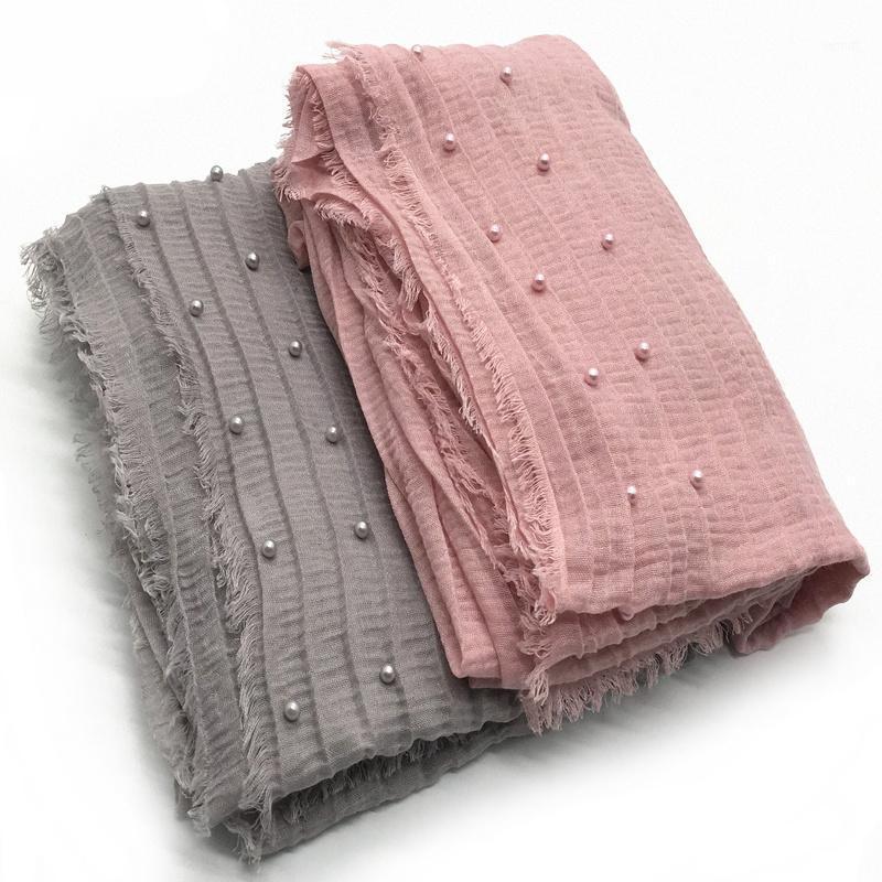 Scarves 18 Colors Fashion Wrinkle Scarf Pearl Edges Long Muslim Shawl Big Malaysia Turban 10pcs/lot, Blue;gray
Scarves 18 Colors Fashion Wrinkle Scarf Pearl Edges Long Muslim Shawl Big Malaysia Turban 10pcs/lot, Blue;gray