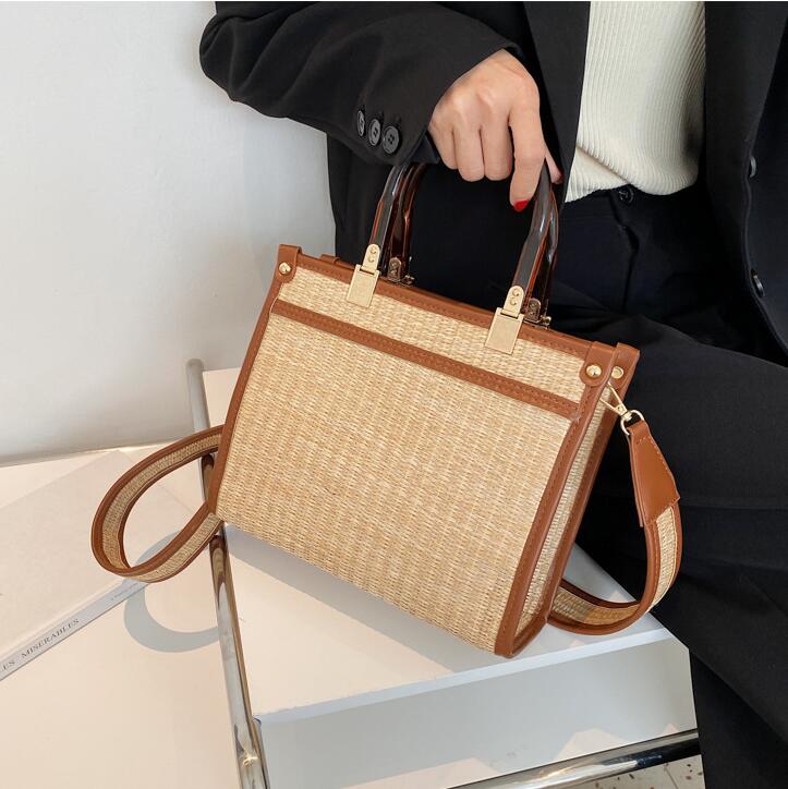 Factory wholesale women shoulder bag simple Joker wovens handbag summer foreign straw beach bags outdoor leisure woven summers handbags
Factory wholesale women shoulder bag simple Joker wovens handbag summer foreign straw beach bags outdoor leisure woven summers handbags