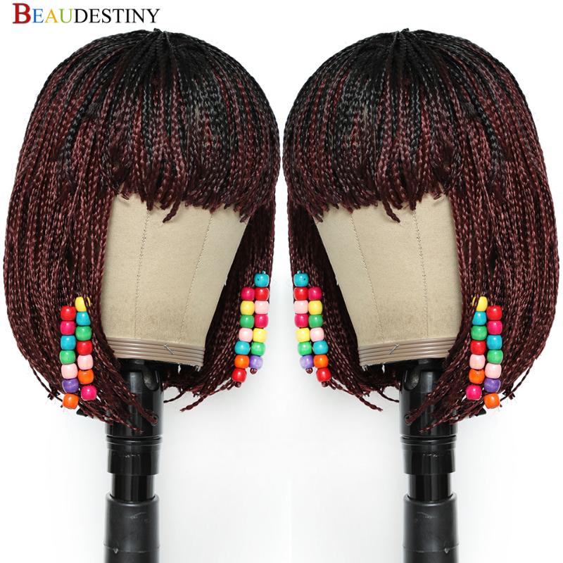 Synthetic Wigs Ombre Red Hair Wig Braiding Braids Women With Bangs Perruque Bob Short For Black, Natural black
Synthetic Wigs Ombre Red Hair Wig Braiding Braids Women With Bangs Perruque Bob Short For Black, Natural black
