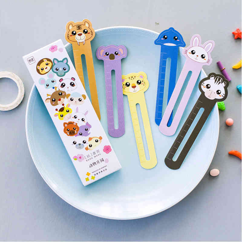 30Pcs Office School Supplies Books Stationary Tool Cute Animal Multifunction Bookmarks Book Holder Tab Paper Teacher Gifts