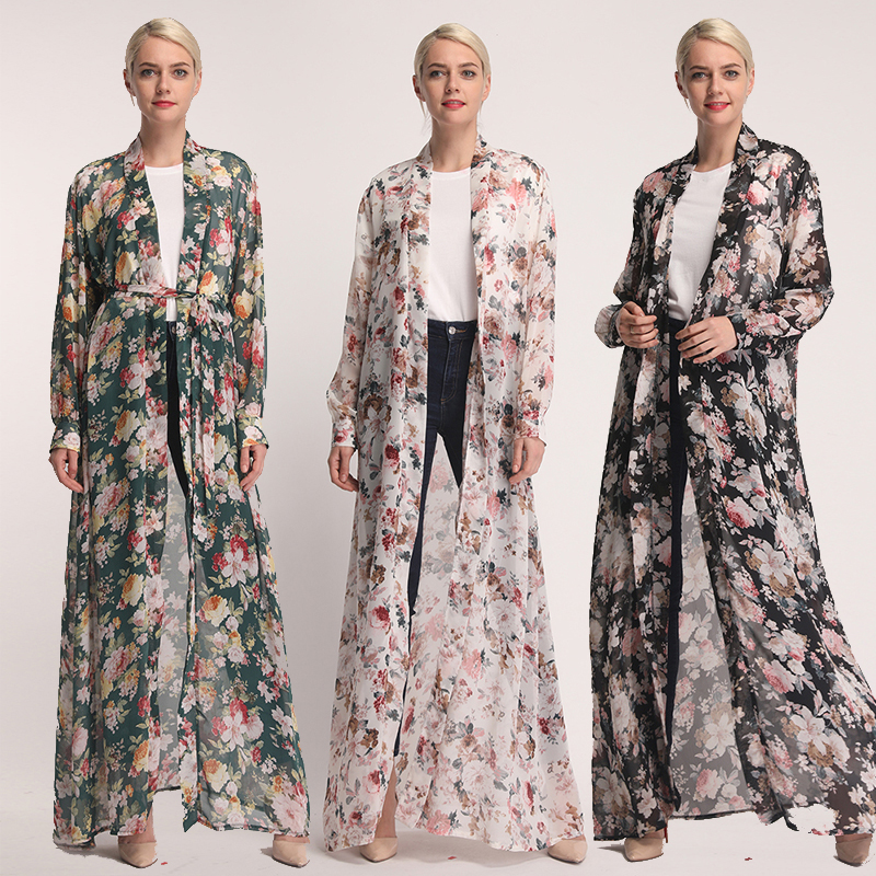 Chiffon Kaftan Dubai Abaya Kimono Hijab Muslim Dress Turkish Islam Clothing Abayas For Women Caftan Robe Musulman De Mode Femme 
Chiffon Kaftan Dubai Abaya Kimono Hijab Muslim Dress Turkish Islam Clothing Abayas For Women Caftan Robe Musulman De Mode Femme
