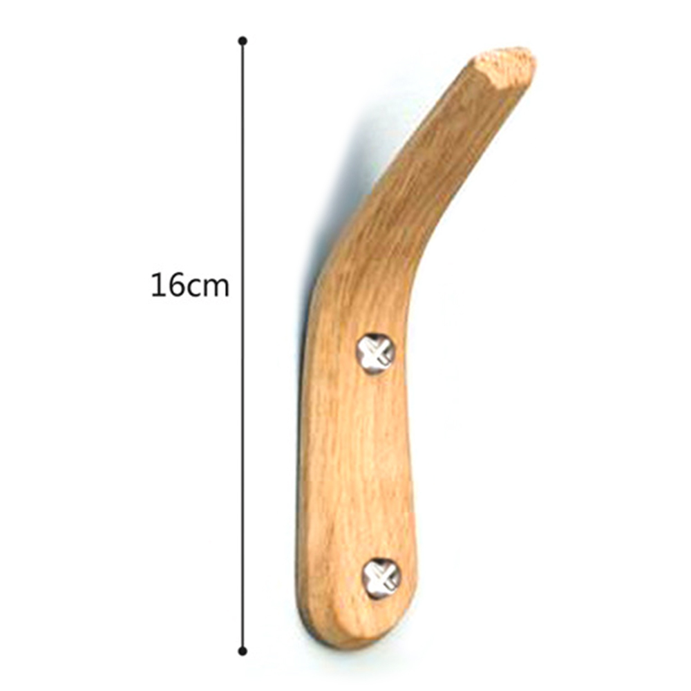 2pcs Wooden Towel Coat Hook Wall Decoration Hooks Clothes Hat Hanger Towel Rack Single Organizer Hangers Multi Functional Hooks