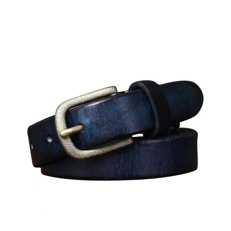 Belts 2. 4cm Wide New Korean Style Retro Fashion Trends Belt Female Genuine Cattlehide Leather Surface All-Matching Jeans No. 2, Black
Belts 2. 4cm Wide New Korean Style Retro Fashion Trends Belt Female Genuine Cattlehide Leather Surface All-Matching Jeans No. 2, Black