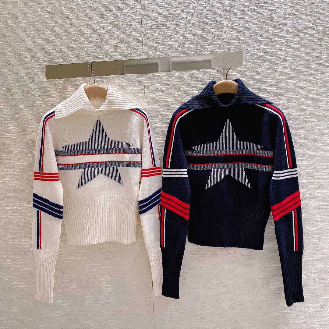 Womens Classic sweater designer Pullover knit jacket women warm jacquard luxury fashion clothes Letter printing embroidery casual crew neck, White;black
Womens Classic sweater designer Pullover knit jacket women warm jacquard luxury fashion clothes Letter printing embroidery casual crew neck, White;black