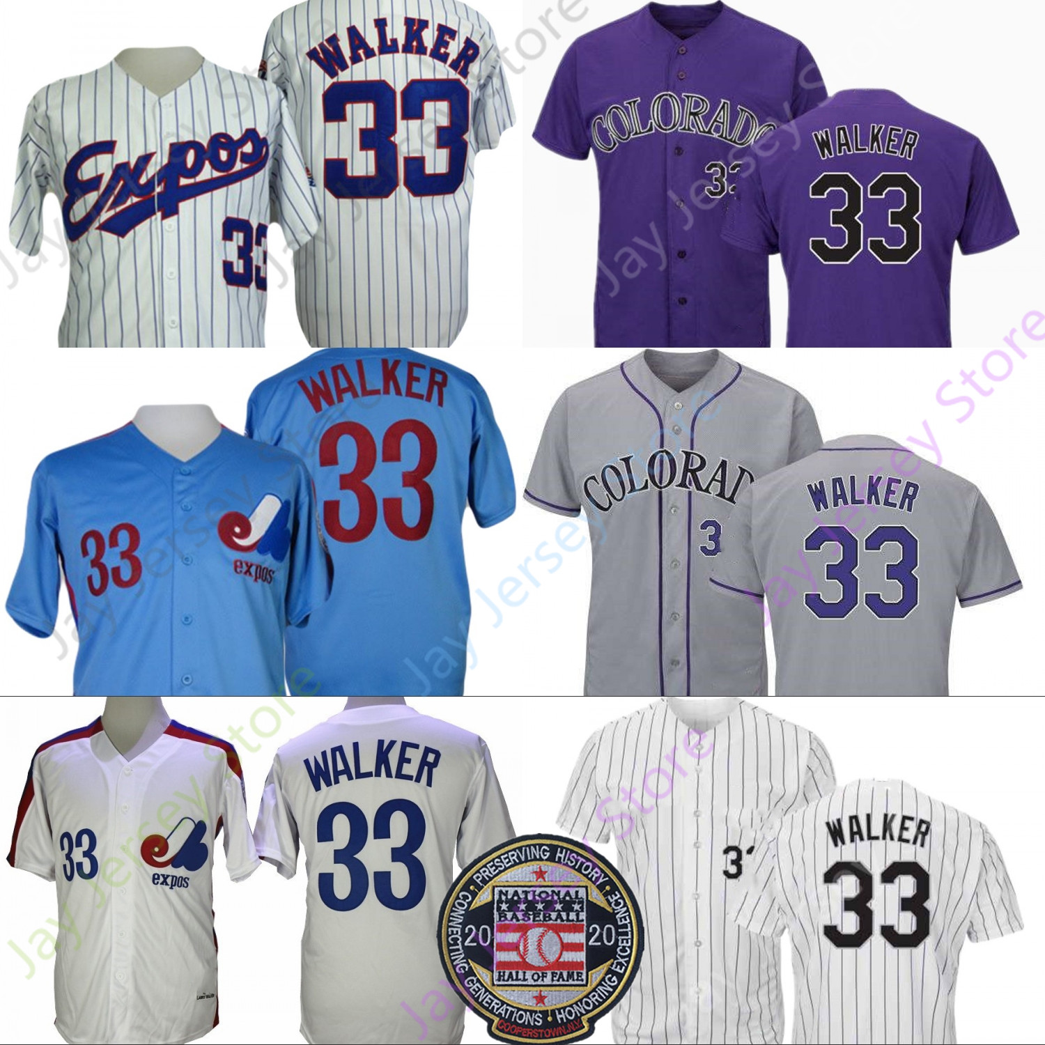 Montreal Expos 33 Larry Walker Retro Jersey 1982 White Pinstripe Expos Blue 2020 Hall Of Fame Patch White Grey Purple Size S-3XL
Montreal Expos 33 Larry Walker Retro Jersey 1982 White Pinstripe Expos Blue 2020 Hall Of Fame Patch White Grey Purple Size S-3XL