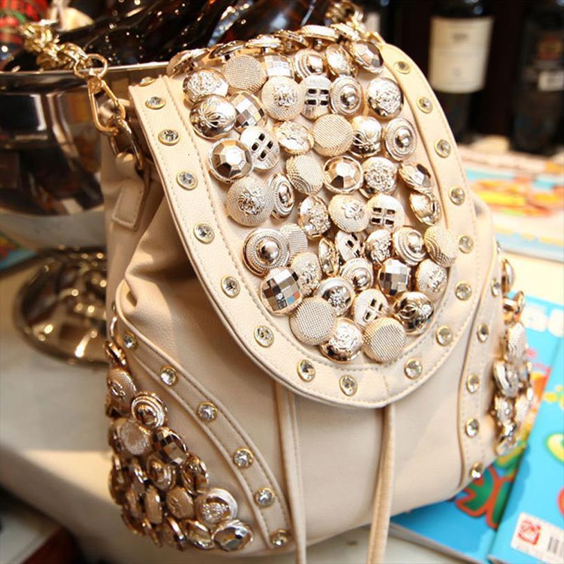 cross body fashion womens bag style korean rivet button bucket backpack shoulder diamond set
cross body fashion womens bag style korean rivet button bucket backpack shoulder diamond set