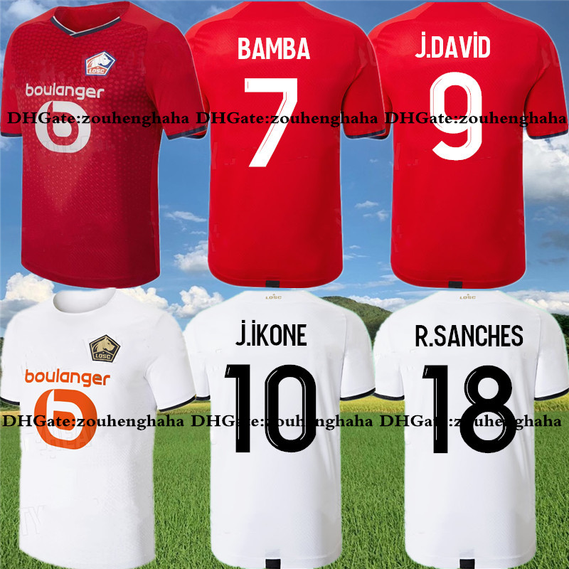 LOSC J.IKONE Lille J.DAVID Soccer Jerseys 2021 22 BAMBA R.SANCHES B.SOUMARE Football Shirt Kit BOTMAN Maillots De Foot, Away
LOSC J.IKONE Lille J.DAVID Soccer Jerseys 2021 22 BAMBA R.SANCHES B.SOUMARE Football Shirt Kit BOTMAN Maillots De Foot, Away