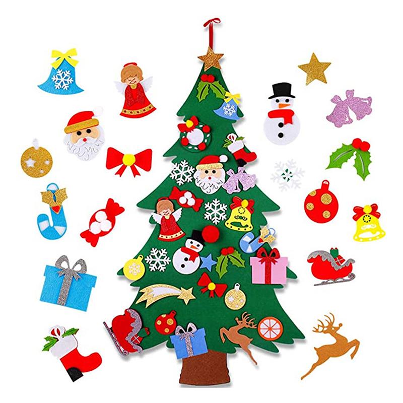 Christmas Decorations Diy Felt Tree Set Party Supplies For Nursery Children Gift Soft
Christmas Decorations Diy Felt Tree Set Party Supplies For Nursery Children Gift Soft