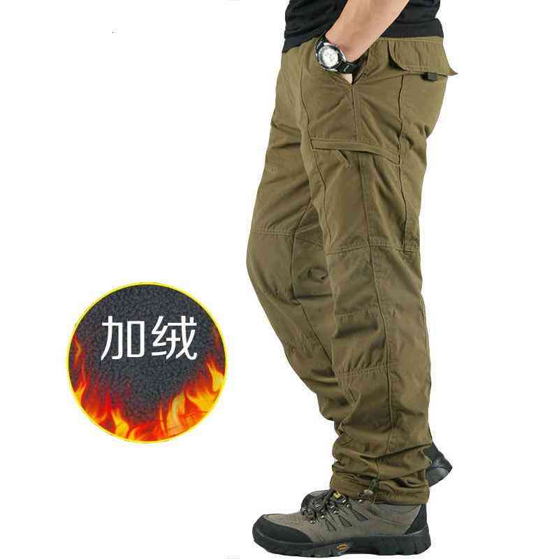 men's pants winter fleece warm trousers wear resistant work multi-pocket solid color tactical overalls hiking tracksuit xxw5, Black
men's pants winter fleece warm trousers wear resistant work multi-pocket solid color tactical overalls hiking tracksuit xxw5, Black