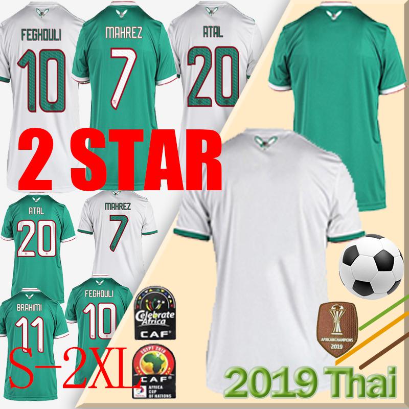 menChampion Maillot Algerie New 2 Stars Soccer Jersey 2019 Home Away MAHREZ BOUNEDJAH FEGHOULI BENNACER ATAL Algeria Maillot de Foot, Black;yellow
menChampion Maillot Algerie New 2 Stars Soccer Jersey 2019 Home Away MAHREZ BOUNEDJAH FEGHOULI BENNACER ATAL Algeria Maillot de Foot, Black;yellow