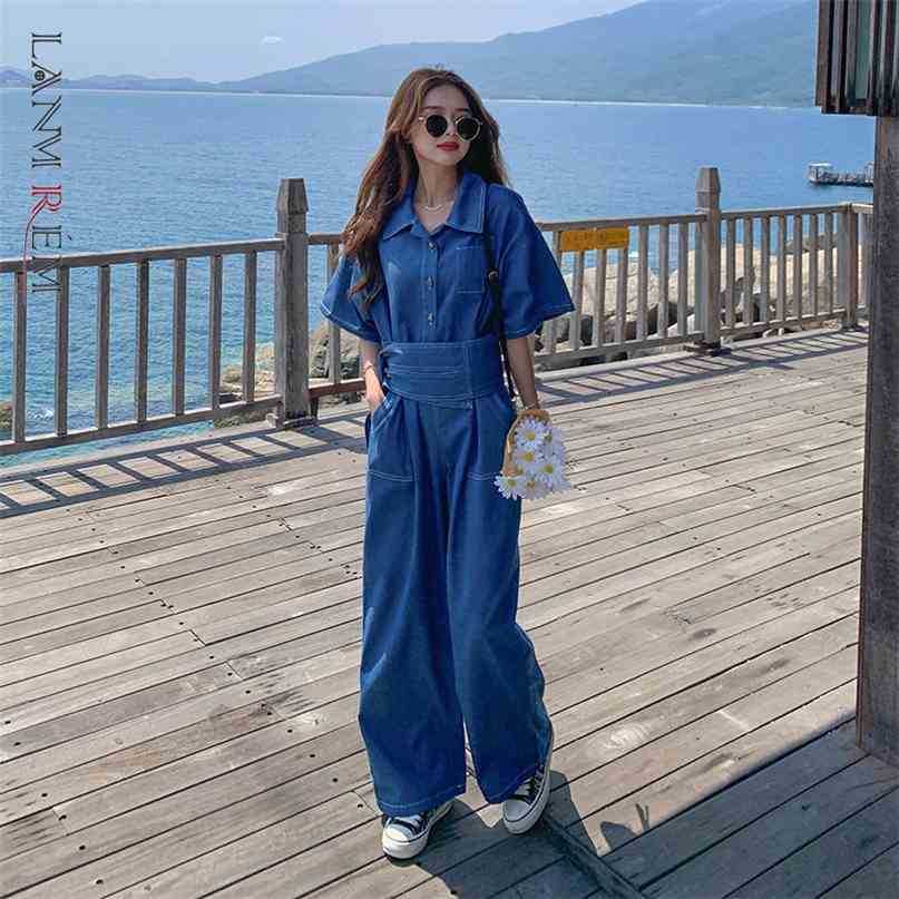 Women' Midi Casual Jeans Wide Leg Jumpsuits Denim Temperament Loose Fit Fashion Summer 2P1707 210526, Blue
Women' Midi Casual Jeans Wide Leg Jumpsuits Denim Temperament Loose Fit Fashion Summer 2P1707 210526, Blue