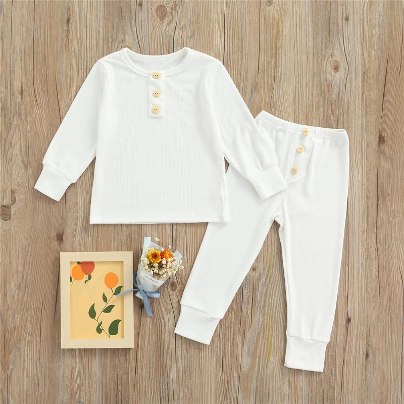Clothing Sets 7 Colors Children Boy Girl 2 Pcs Baby Toddler Kids Unisex Solid Color Pajama Homewear Soft Long Sleeve Tops Pants, White
Clothing Sets 7 Colors Children Boy Girl 2 Pcs Baby Toddler Kids Unisex Solid Color Pajama Homewear Soft Long Sleeve Tops Pants, White