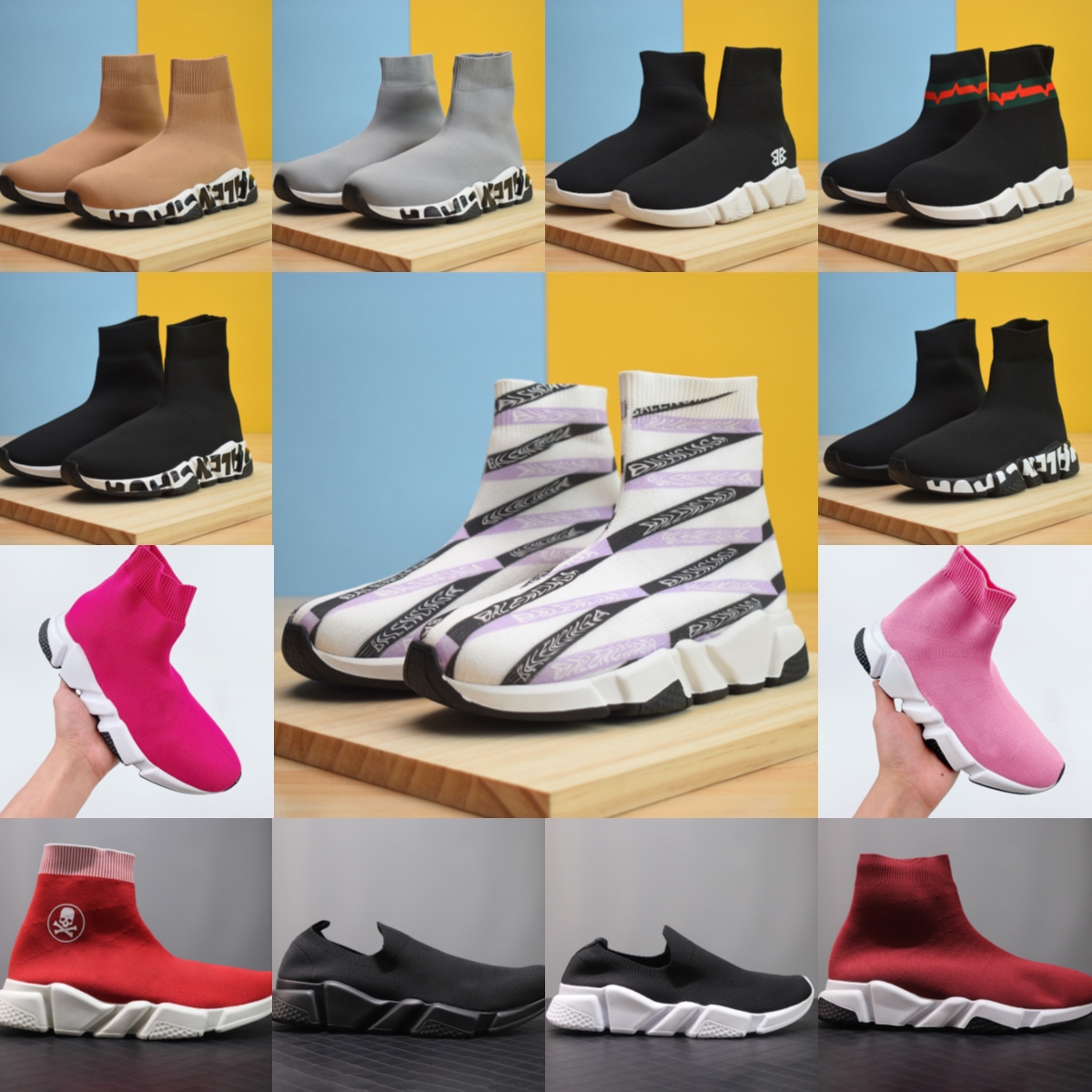 2021 designer sock sports speed 1.0 trainers lace-up casual shoes trainer luxury women men runners sneakers fashion socks boots platform Stretch Knit Sneaker shoe, 25
2021 designer sock sports speed 1.0 trainers lace-up casual shoes trainer luxury women men runners sneakers fashion socks boots platform Stretch Knit Sneaker shoe, 25