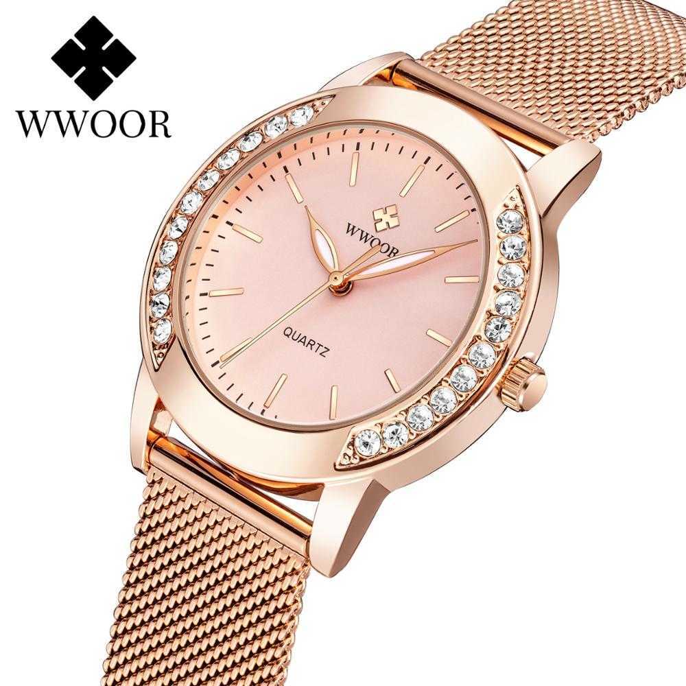 WWOOR Women Watches Stylish For Top Luxury Rose Gold Ladies Quartz Wrist Relogio Feminino 210616, Black
WWOOR Women Watches Stylish For Top Luxury Rose Gold Ladies Quartz Wrist Relogio Feminino 210616, Black