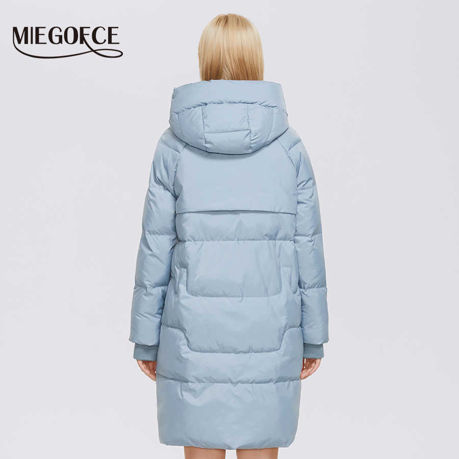 MIEGOFCE Winter Women Coats Simple Fashion Long Jacket Professional Parka Femme Coat D21858 211013