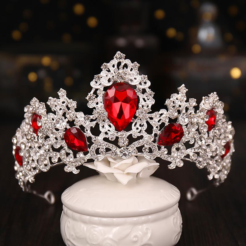 Hair Clips & Barrettes Gorgeous Red Crystal Headbands Queen Tiaras And Crowns Bridal Hairband Girls Prom Party Wedding Jewelry Accessories, Golden;silver
Hair Clips & Barrettes Gorgeous Red Crystal Headbands Queen Tiaras And Crowns Bridal Hairband Girls Prom Party Wedding Jewelry Accessories, Golden;silver
