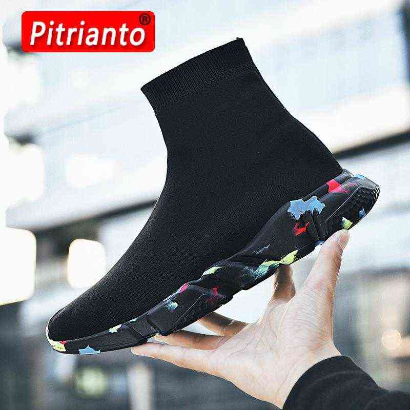 Men High Top Mesh Casual Shoes Women Breathable Socks Shoes Outdoor Fashion Camouflage Bottom Sneakers Size -47 220120, Gray
Men High Top Mesh Casual Shoes Women Breathable Socks Shoes Outdoor Fashion Camouflage Bottom Sneakers Size -47 220120, Gray