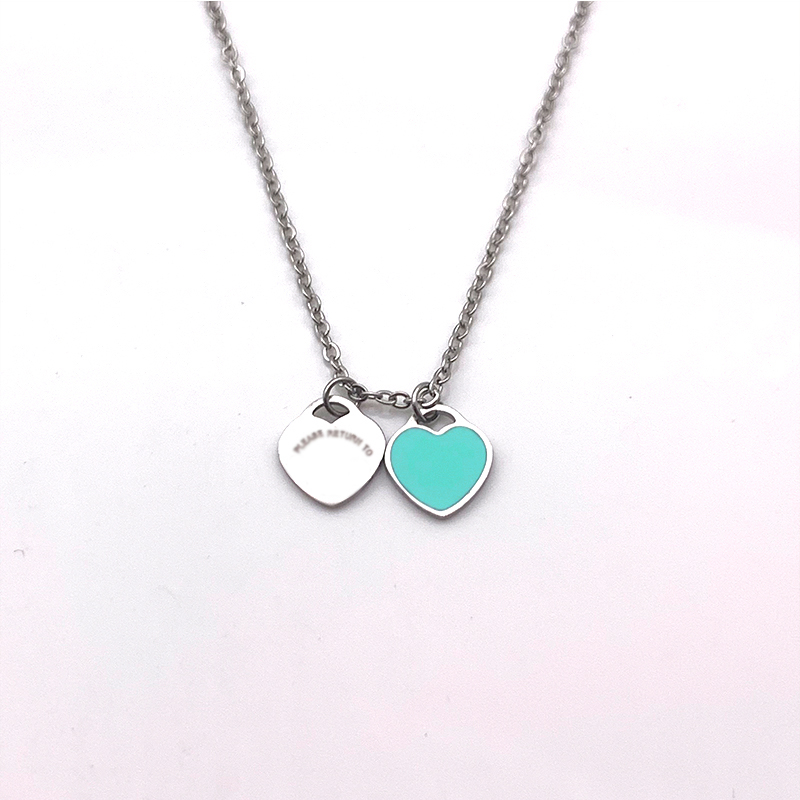 logo Luxury heart necklace woman A set of parcels stainless steel blue pink green red couple pendant jewelry on the neck Valentine Day gifts, Silver
logo Luxury heart necklace woman A set of parcels stainless steel blue pink green red couple pendant jewelry on the neck Valentine Day gifts, Silver