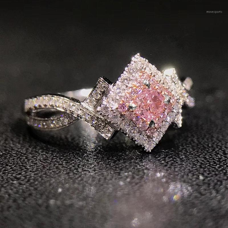 Wedding Rings Creative Cross-wound Pink Diamond Zircon Ring Crystal Rhinestone Luxury Engagement For Women Gift Jewelry1
Wedding Rings Creative Cross-wound Pink Diamond Zircon Ring Crystal Rhinestone Luxury Engagement For Women Gift Jewelry1